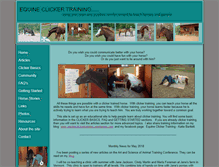 Tablet Screenshot of equineclickertraining.com